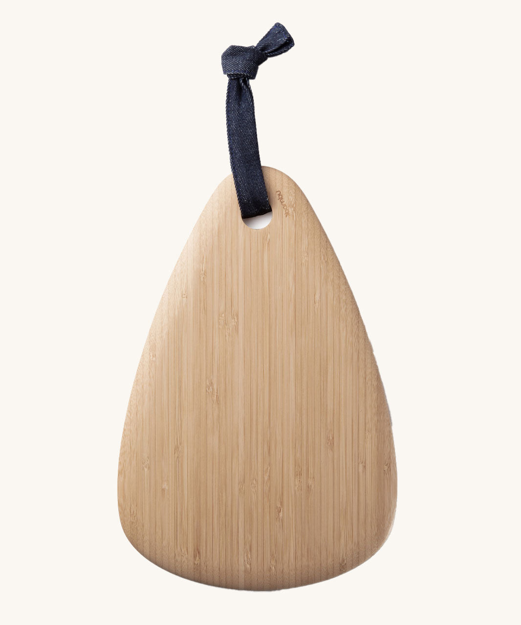 A Bambu Droplet shaped Artisan bamboo serving Board