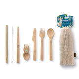 fork and spoon from the Bambu Eat & Drink Tool Kit pictured on a plain white background