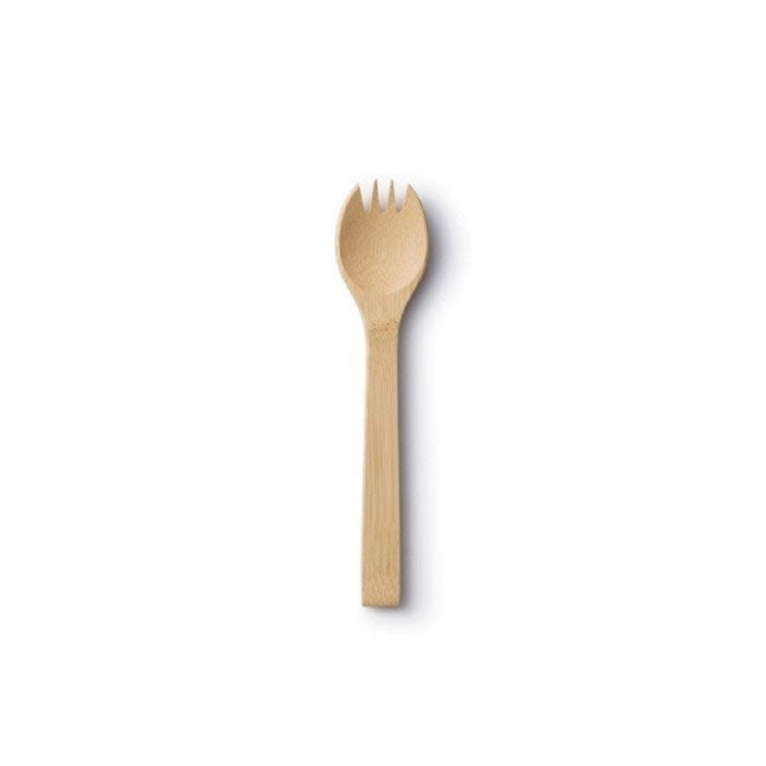 Bambu Large Bamboo Spork pictured on a plain white background