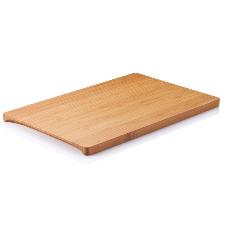 Bambu Undercut Series Cutting Board Medium pictured on a plain white background