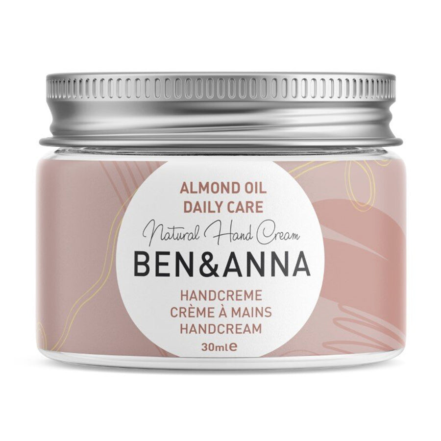 Ben & Anna 30ml Daily natural almond oil hand cream on a white background