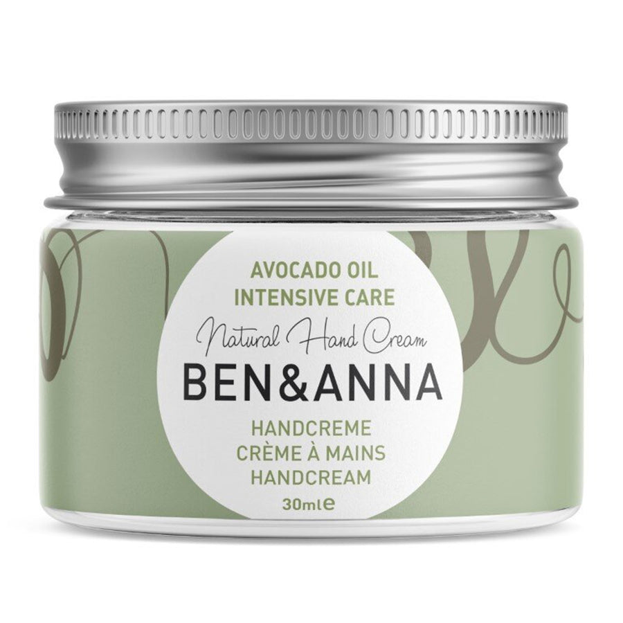 Ben & Anna 30ml Intensive natural almond oil hand cream on a white background