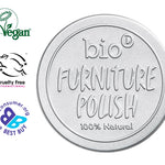 Bio D eco-friendly vegan furniture polish tin on a white background