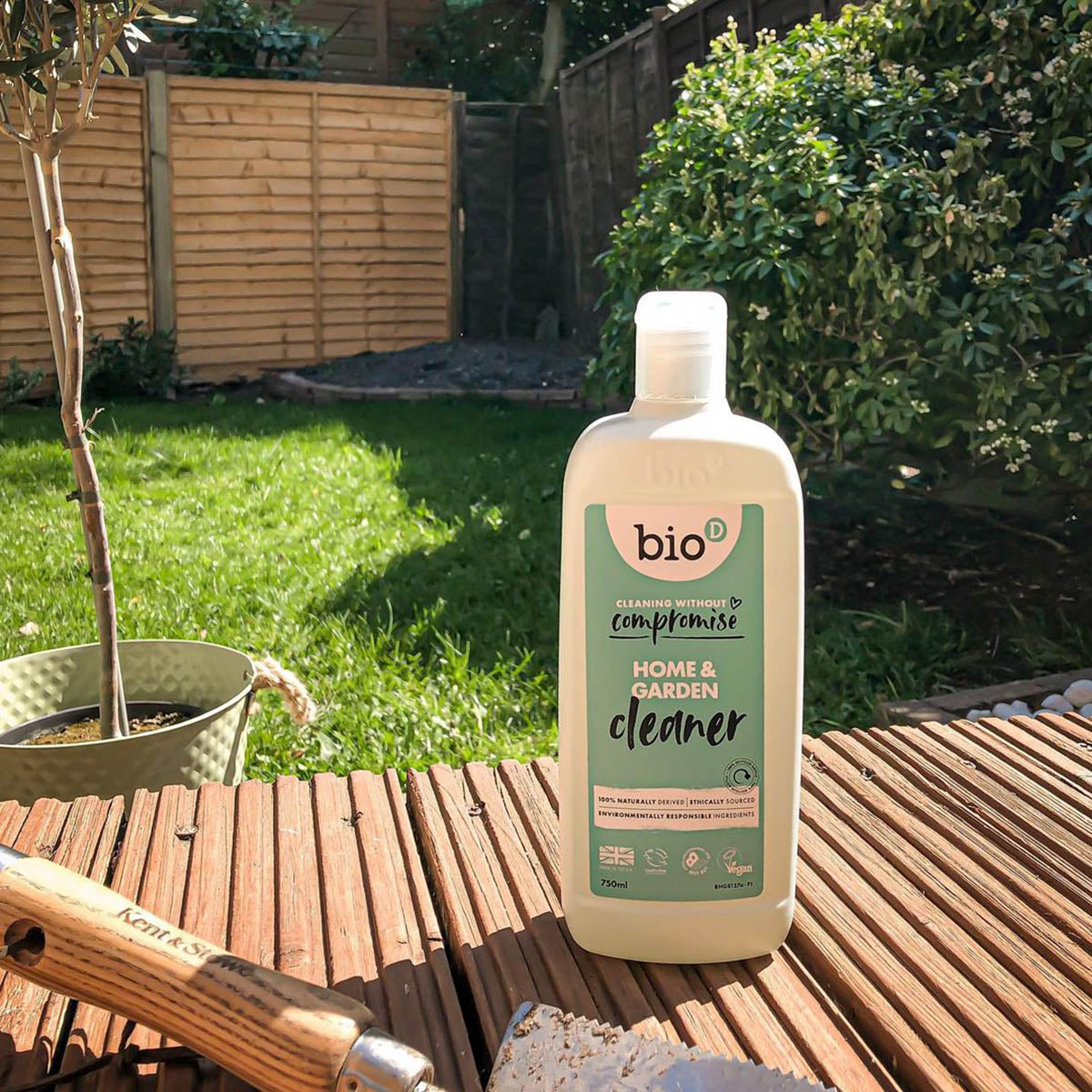 Bio-D Home & Garden Vegan Cleaner in a refillable 750ml bottle