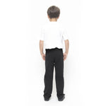 Eco Outfitters Organic Cotton Boys Slim Fit School Trousers - Black