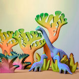 Bumbu Grand arbre dinosaure en bois