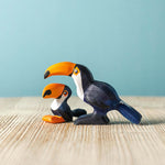 Toucan en bois Bumbu debout