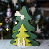 Bumbu Wooden Christmas Tree Nativity Puzzle