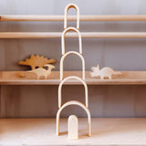 Arches empilables en bois naturel Bumbu