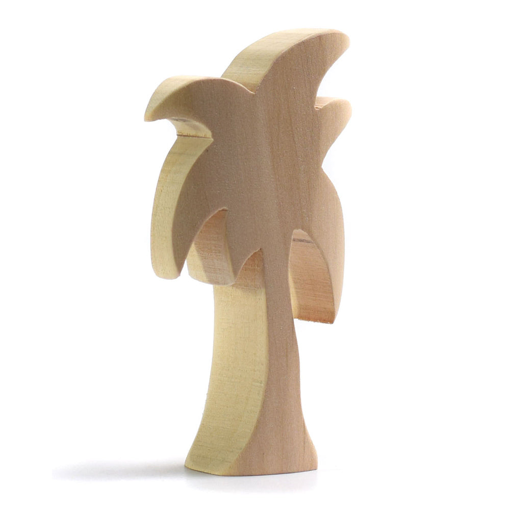 Bumbu eco friendly handmade plastic free palm tree toy on a white background