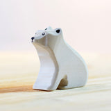 Bumbu Small Sitting Wooden Polar Bear