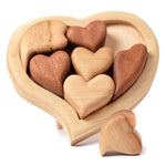 Puzzle Coeurs en Bois Bumbu