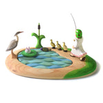 Bumbu Lake and Wildlife Wooden Slotting Puzzle