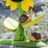 Figurine d'escargot en bois Bumbu