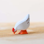 Bumbu Miniature White Wooden Hen