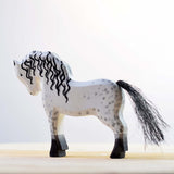 Bumbu White Wooden Horse Toy