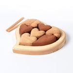 Puzzle Coeurs en Bois Bumbu