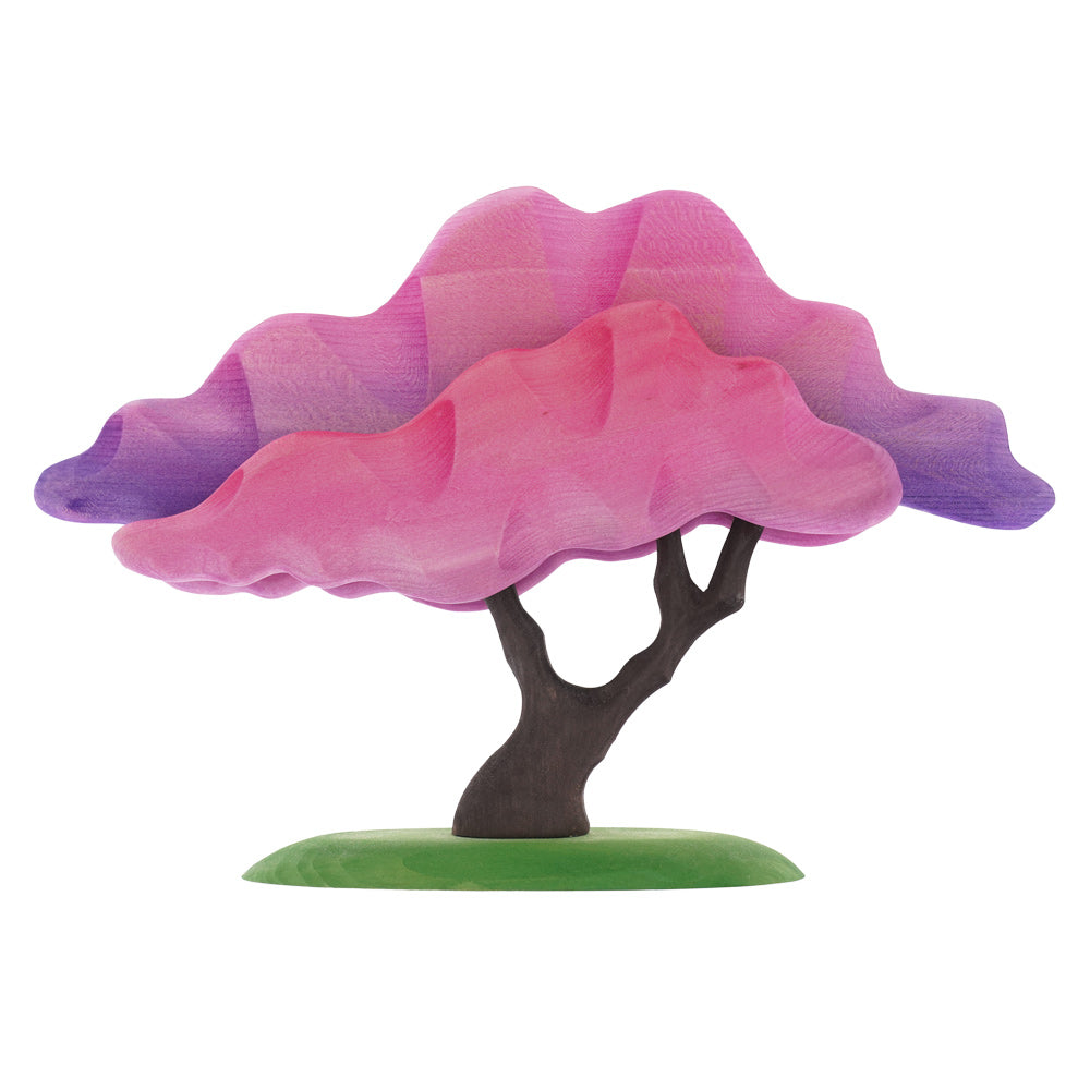 Bumbu eco-friendly wooden Japanese maple tree toy on a white background