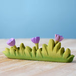 Bumbu Large Wooden Grass with Lilac Flower