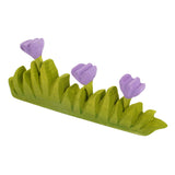 Bumbu Large Wooden Grass with Lilac Flower