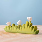 Bumbu Large Wooden Grass with White Flower