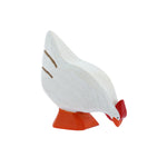 Poule miniature en bois blanc Bumbu