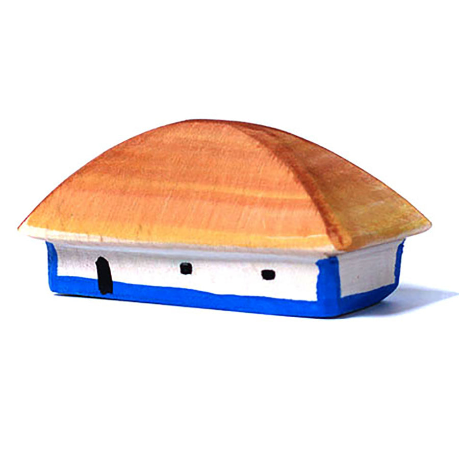 Bumbu moldova handmade wooden house pictata on a white background