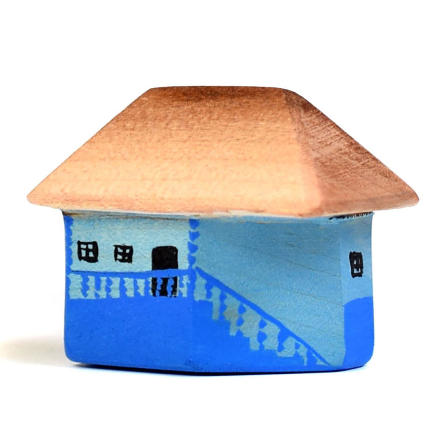 Bumbu oltenia eco-friendly handmade wooden house pictata on a white background