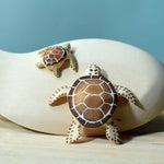 Bumbu Wooden Baby Turtle - Brown