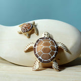 Bébé Tortue en Bois Bumbu - Marron