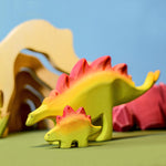 Bumbu Big Wooden Stegosaurus Dinosaur