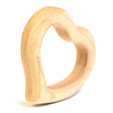 Bumbu Small Wooden Heart Baby Teether