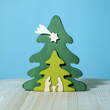 Bumbu Wooden Christmas Tree Nativity Puzzle