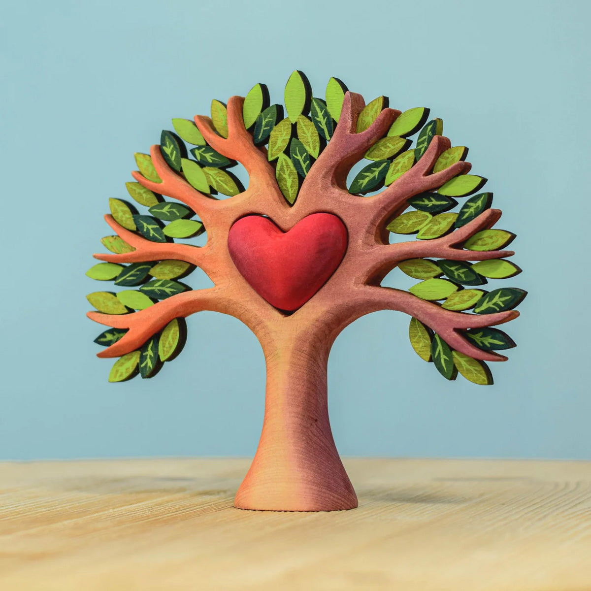 Bumbu Wooden Heart Tree. A beautifully crafted Wooden Tree with light brown branches