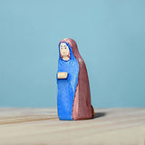 Figurine de la Nativité Marie en bois Bumbu