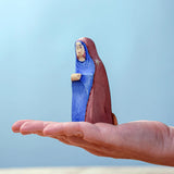 Figurine de la Nativité Marie en bois Bumbu