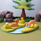 Bumbu Wooden River Base Play Scene