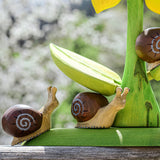 Bumbu Wooden Snail Figure