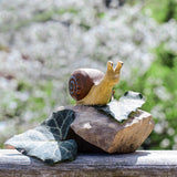 Figurine d'escargot en bois Bumbu