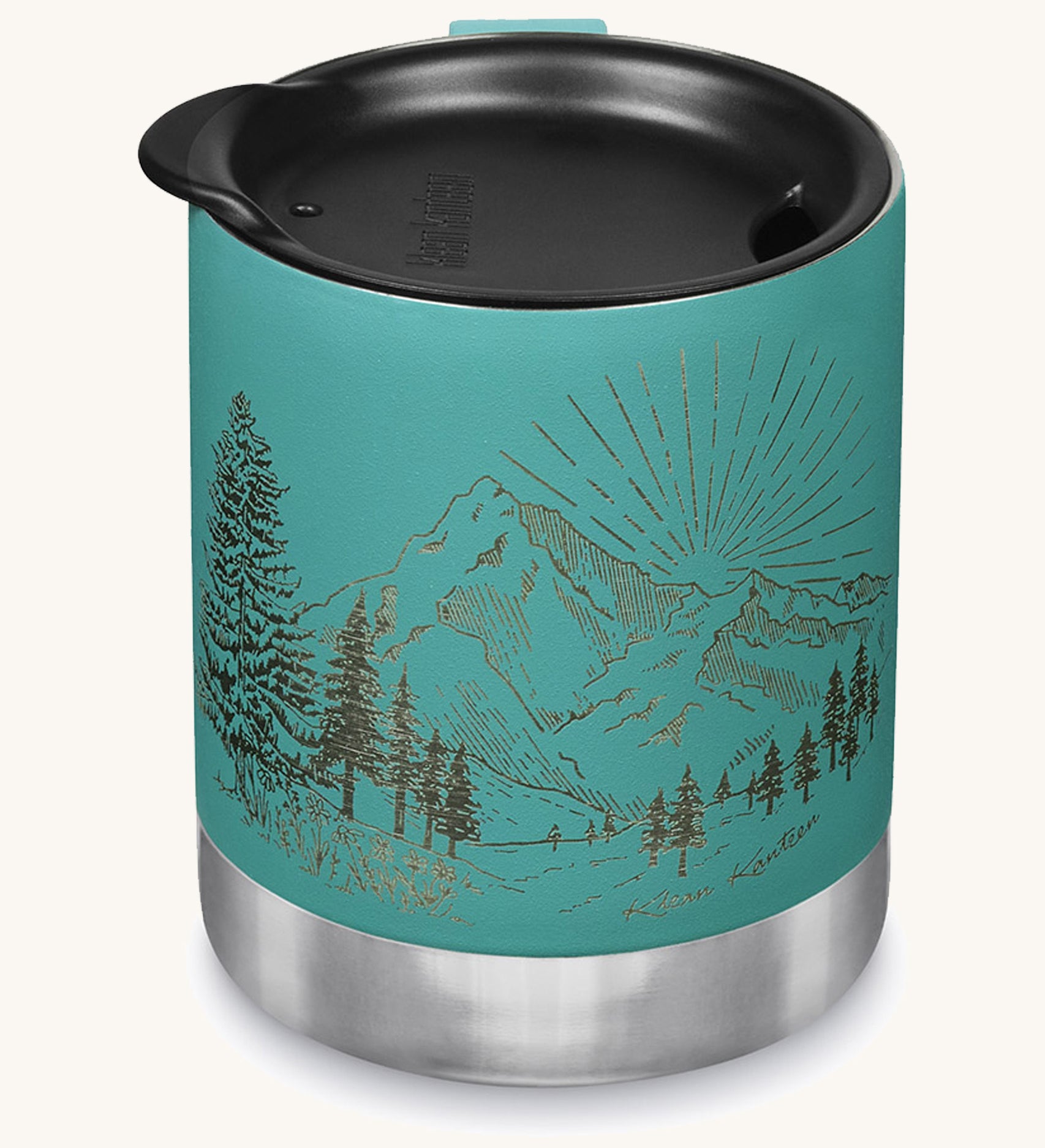 Tasse de camp isolée Klean Kanteen de 12 oz