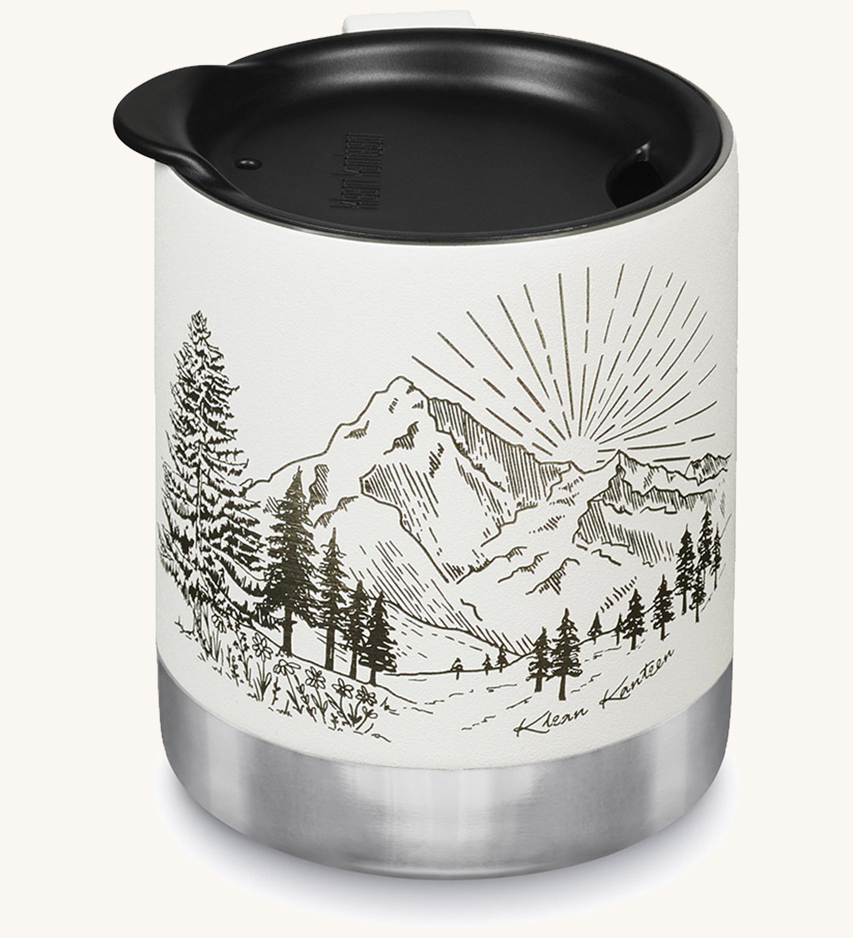 Tasse de camp isolée Klean Kanteen de 12 oz