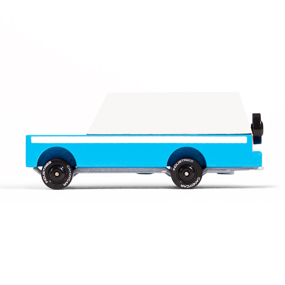 Candylab childrens collectable wooden mississippi mule toy car on a white background