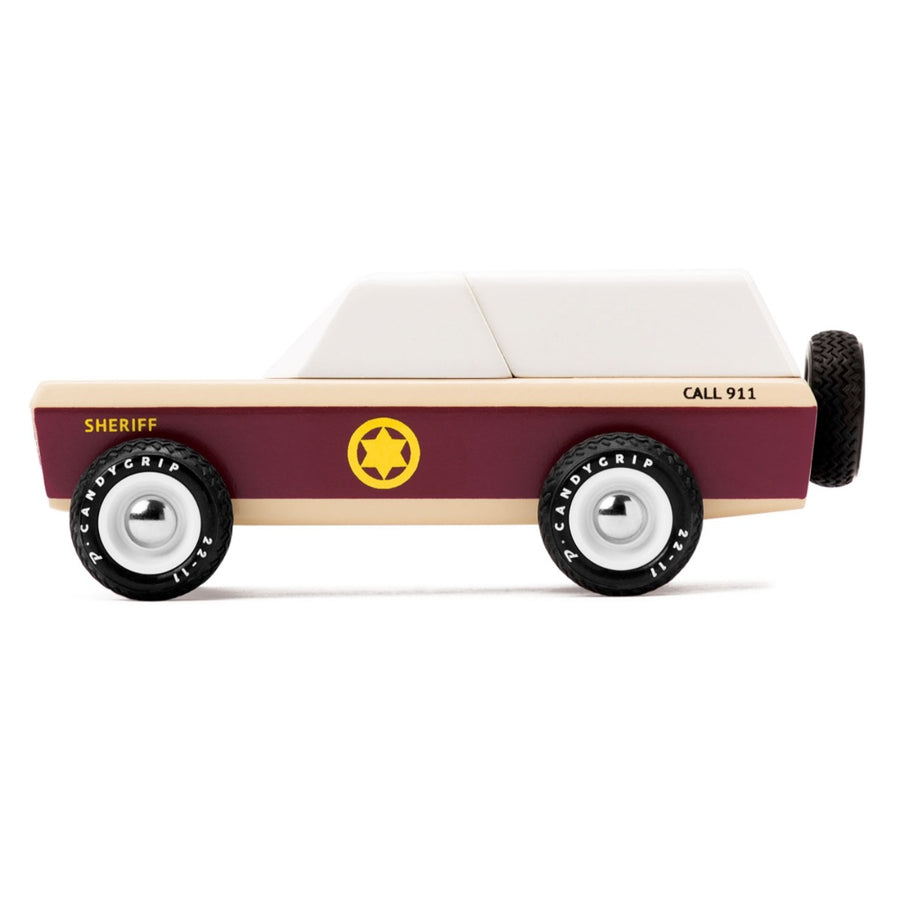 Candylab Lone Sheriff wooden toy car