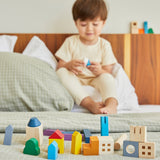 PlanToys Wooden Cityscape Blocks