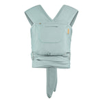 Close caboo organic sage eco-friendly baby carrier on a white background