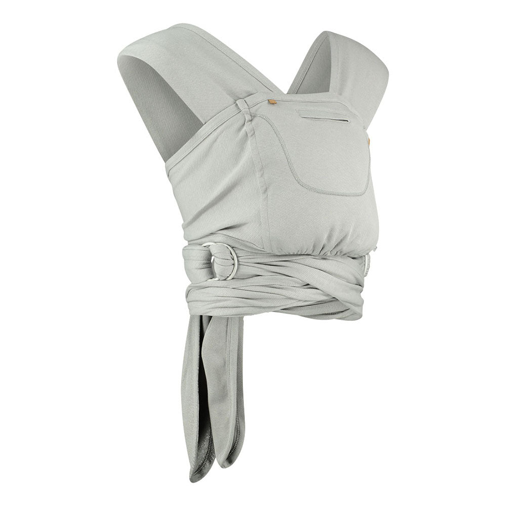 Close caboo organic porpoise eco-friendly baby carrier on a white background