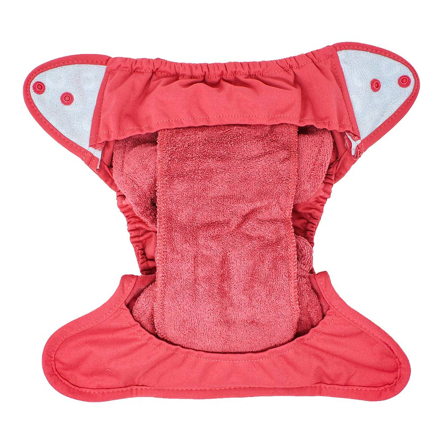 Close Parent Reusable Pastel Nappy opened out on a white background showing the inside