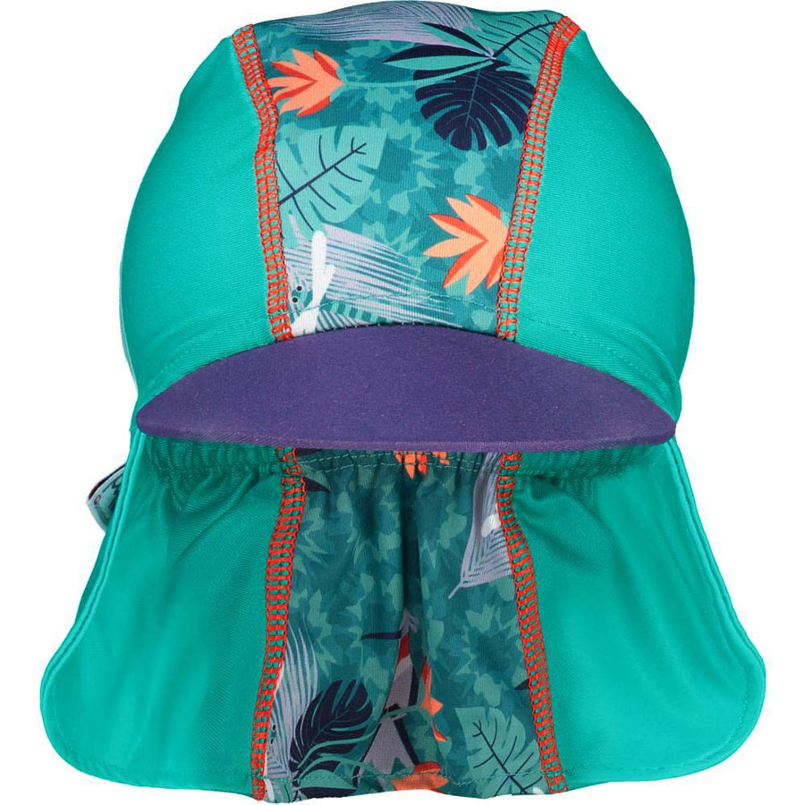 Pop-In Sun Safe Peaked Sun Hat in Hummingbird design on a white background