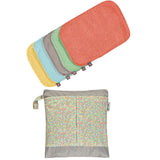 Lingettes Pop-in Réutilisables en Bambou - Pastel