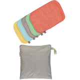 Lingettes Pop-in Réutilisables en Bambou - Pastel